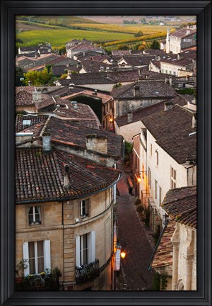 Framed Saint-Emilion, Gironde, Aquitaine, France Print