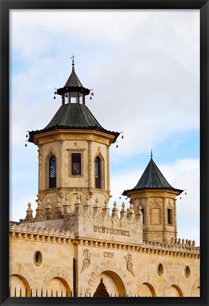 Framed Chateau Cos d&#39;Estournel winery at St-Estephe, Haut Medoc, Gironde, Aquitaine, France Print