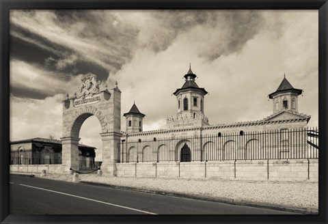 Framed Chateau Cos d&#39;Estournel, St-Estephe, Haut Medoc, Gironde, Aquitaine, France Print