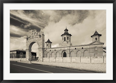 Framed Chateau Cos d&#39;Estournel, St-Estephe, Haut Medoc, Gironde, Aquitaine, France Print