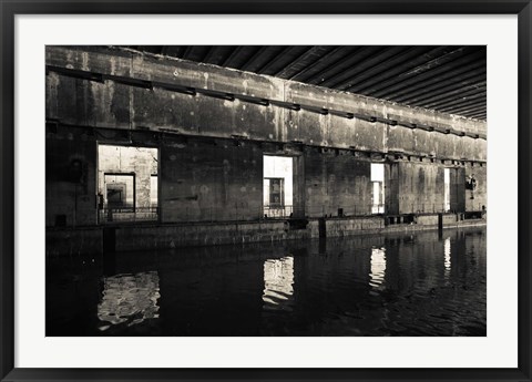 Framed Interiors of World War Two-era Nazi submarine, Bordeaux, Gironde, Aquitaine, France Print