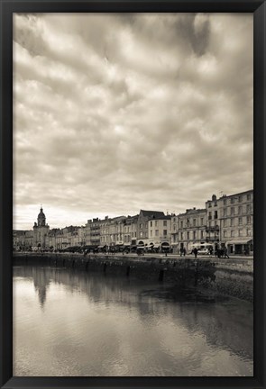 Framed Buildings at the Waterfront, Old Port, La Rochelle, Charente-Maritime, Poitou-Charentes, France Print