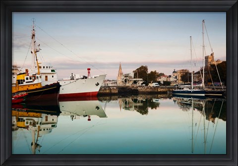 Framed Boats at Maritime Museum, La Rochelle, Charente-Maritime, Poitou-Charentes, France Print