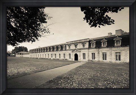 Framed Facade of the rope making factory of the French Navy, Corderie Royale, Rochefort, Charente-Maritime, Poitou-Charentes, France Print