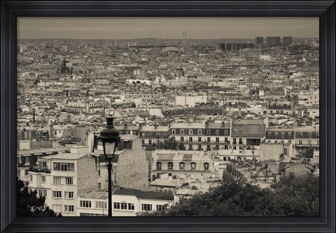 Framed Montmartre, Paris, Ile-de-France, France Print