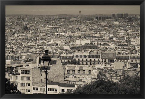 Framed Montmartre, Paris, Ile-de-France, France Print