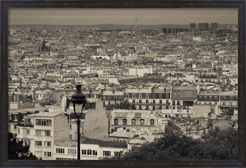 Framed Montmartre, Paris, Ile-de-France, France Print