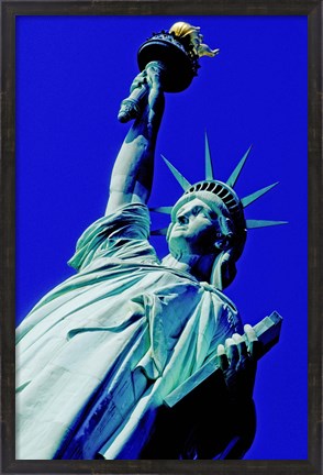 Framed Statue Of Liberty, New York City Print