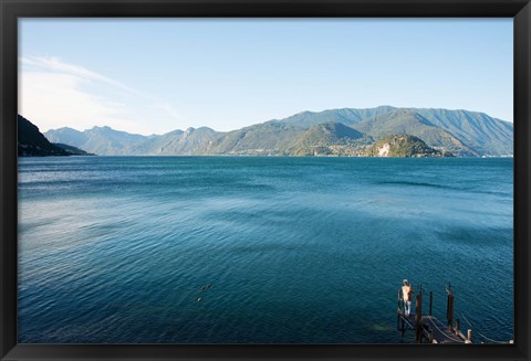 Framed Lake Como, Varenna, Lombardy, Italy Print