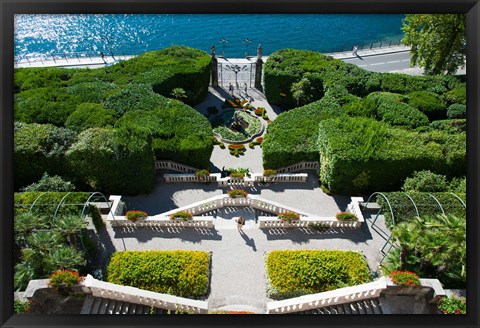 Framed Entrance of a villa, Villa Carlotta, Tremezzo, Lake Como, Lombardy, Italy Print