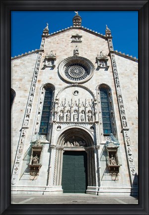 Framed Low angle view of a cathedral, Como Cathedral, Como, Lombardy, Italy Print