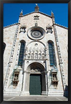 Framed Low angle view of a cathedral, Como Cathedral, Como, Lombardy, Italy Print