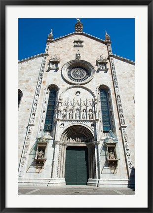 Framed Low angle view of a cathedral, Como Cathedral, Como, Lombardy, Italy Print