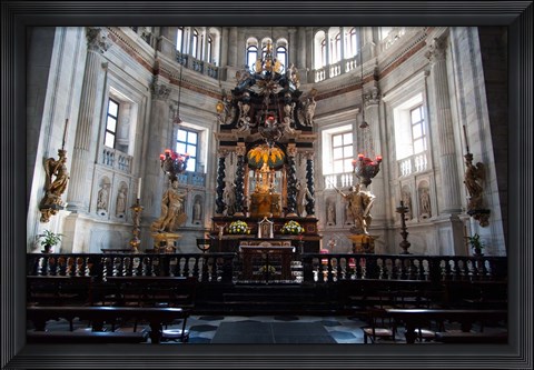 Framed Interiors of the Como Cathedral, Como, Lombardy, Italy Print