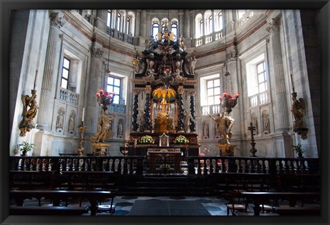 Framed Interiors of the Como Cathedral, Como, Lombardy, Italy Print