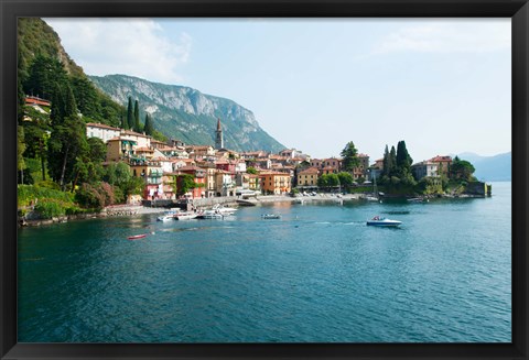 Framed Varenna, Lake Como, Lombardy, Italy Print