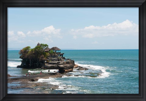 Framed Sea temple, Tanah Lot Temple, Tanah Lot, Bali, Indonesia Print