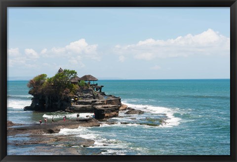 Framed Sea temple, Tanah Lot Temple, Tanah Lot, Bali, Indonesia Print