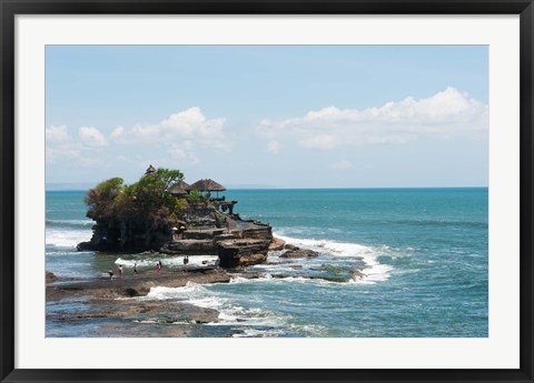 Framed Sea temple, Tanah Lot Temple, Tanah Lot, Bali, Indonesia Print