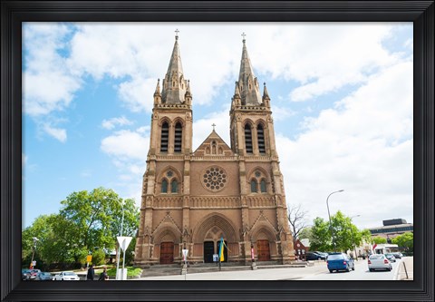 Framed Facade of a cathedral, St. Peter&#39;s Cathedral, Adelaide, South Australia, Australia Print