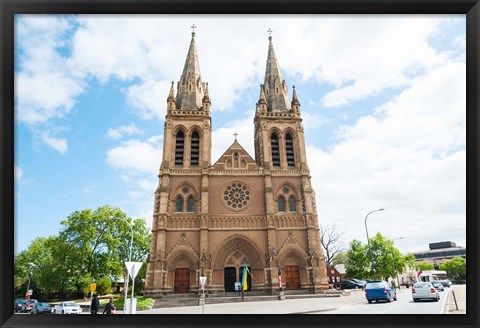 Framed Facade of a cathedral, St. Peter&#39;s Cathedral, Adelaide, South Australia, Australia Print