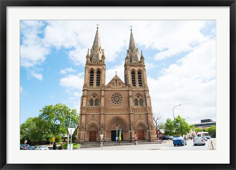 Framed Facade of a cathedral, St. Peter&#39;s Cathedral, Adelaide, South Australia, Australia Print