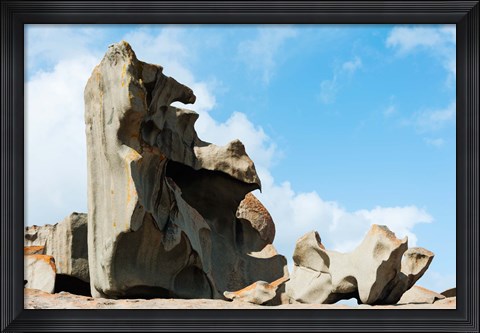 Framed Detail of Remarkable Rocks, Flinders Chase National Park, Kangaroo Island, South Australia, Australia Print