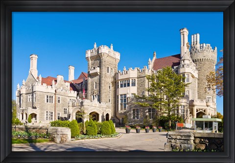 Framed Facade of Casa Loma, Toronto, Ontario, Canada Print