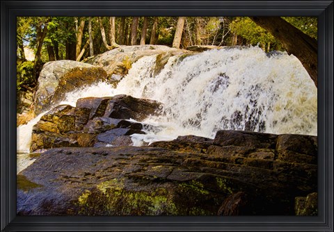 Framed Little High Falls in Bracebridge, Muskoka, Ontario, Canada Print
