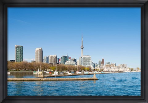 Framed City skyline at the waterfront, Toronto, Ontario, Canada 2013 Print