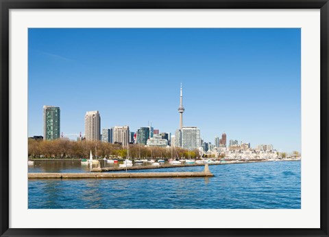 Framed City skyline at the waterfront, Toronto, Ontario, Canada 2013 Print