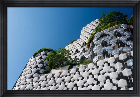Framed Low angle view of a shopping mall, Bugis Junction, Bugis, Singapore Print