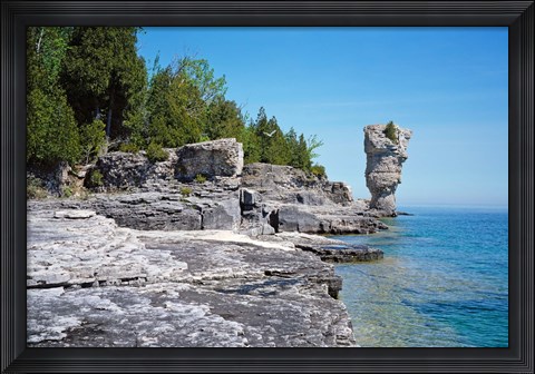 Framed Bruce Peninsula, Georgian Bay, Ontario, Canada Print