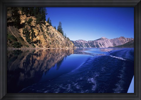 Framed Morning light at Eagle Point, Crater Lake National Park, Oregon, USA Print
