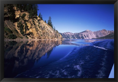 Framed Morning light at Eagle Point, Crater Lake National Park, Oregon, USA Print