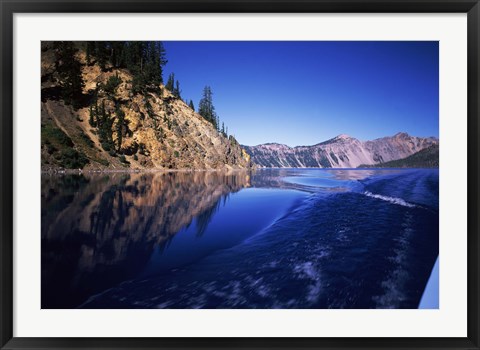 Framed Morning light at Eagle Point, Crater Lake National Park, Oregon, USA Print