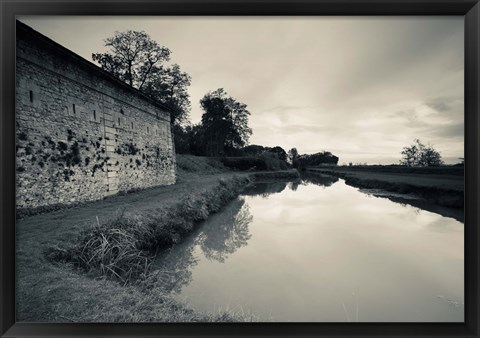 Framed Ruins of River Fort designed by Vauban in 1689, Fort Medoc, Haute-Medoc Area, Gironde, Aquitaine, France Print