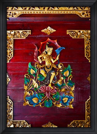 Framed Close-up of a painting at home, Rejasa, Penebel, Bali, Indonesia Print