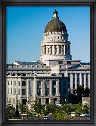 Framed Utah State Capitol Building, Salt Lake City, Utah, USA Print