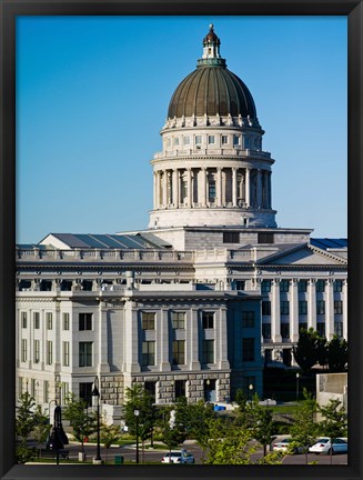 Framed Utah State Capitol Building, Salt Lake City, Utah, USA Print