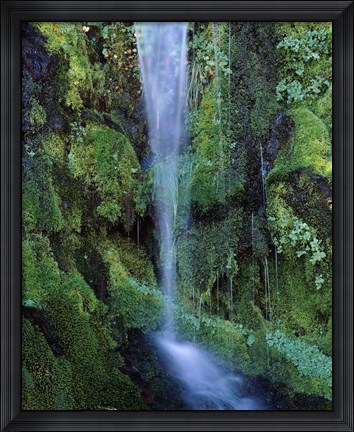 Framed Wheeler Creek Waterfall on Dutton Ridge, Crater Lake National Park, Oregon, USA Print