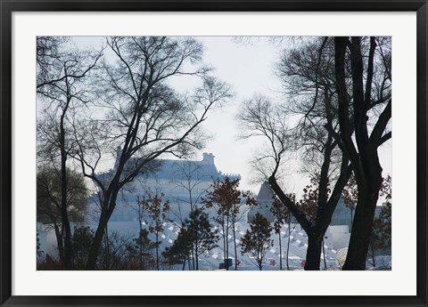 Framed Replica of the Forbidden City, Harbin International Sun Island Snow Sculpture Art Fair, Harbin, China Print