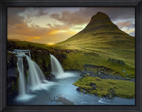 Framed 3 Waterfalls Print