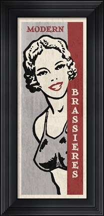 Framed Modern Brassieres Print