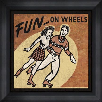 Framed Fun On Wheels Print