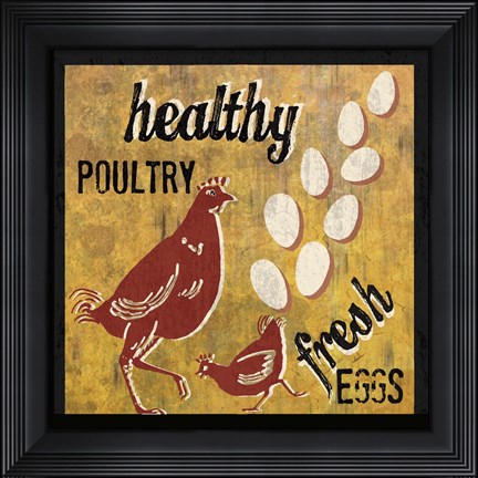 Framed Healthy Poultry Print