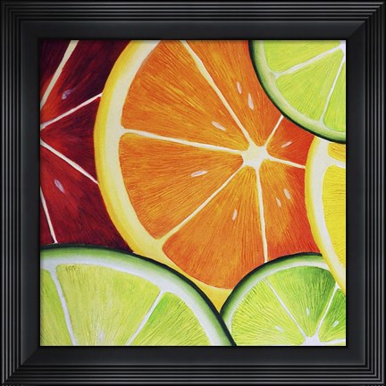 Framed Sliced Orange Print