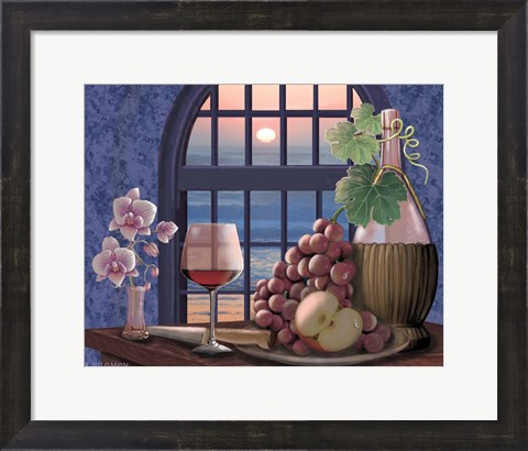 Framed Sunset Rose Print