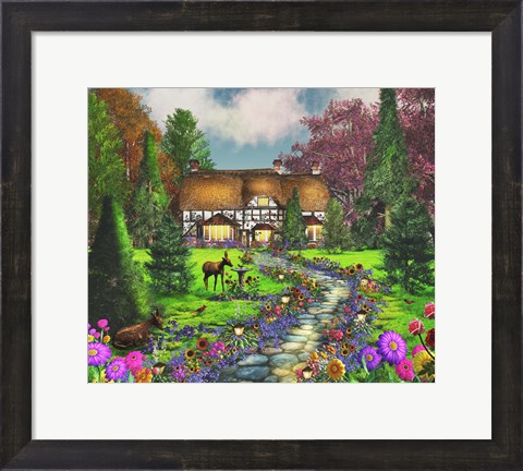 Framed Fawn Haven Print