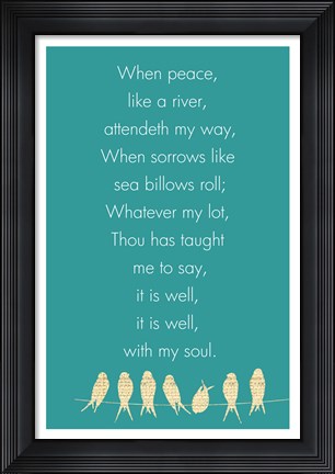 Framed It Is Well With My Soul Panel Print